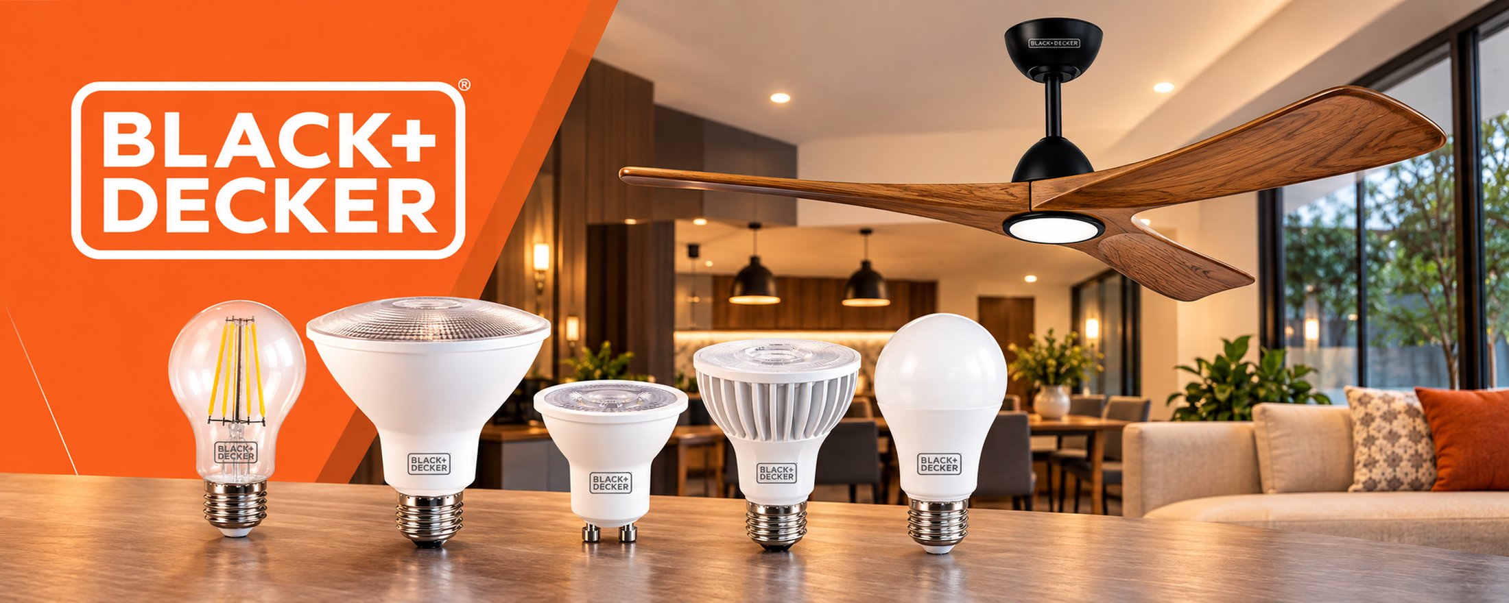 Black+Decker Fans and Lighting - Banner